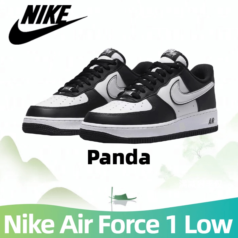 Nike Air Force 1 Low Panda รองเท้าผ้าใบแฟชั่น เบาสบาย กันลื่น