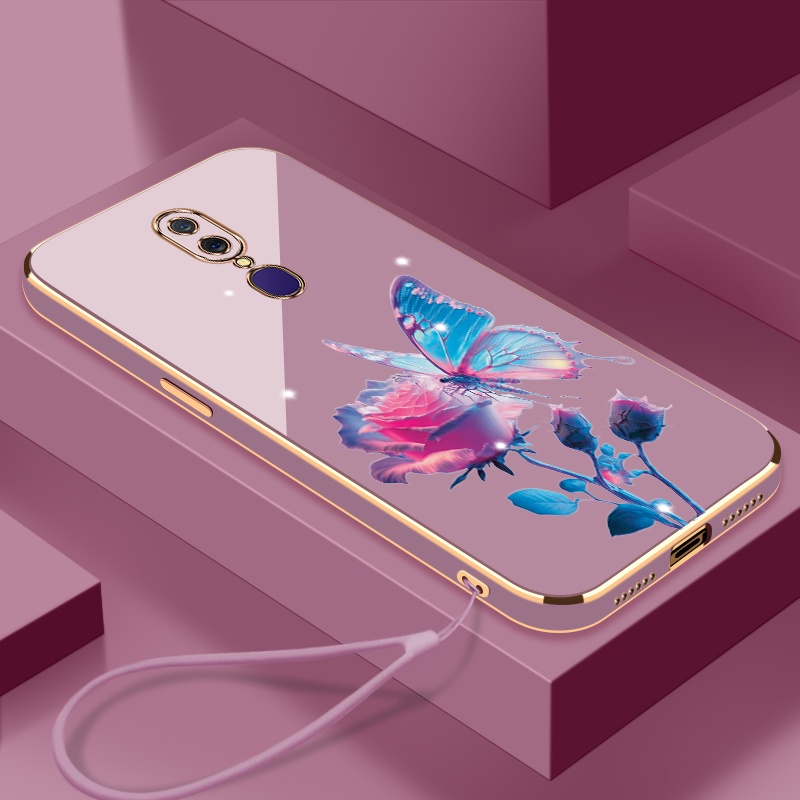 เคส OPPO A9 2020 A5 2020 OPPO A31 A8 OPPO F11 A9 OPPO F11 pro เคสโทรศัพท์ กุหลาบ ซิลิโคน สวย เคสโทรศัพท์ ส่งเชือกเส้นเล็ก