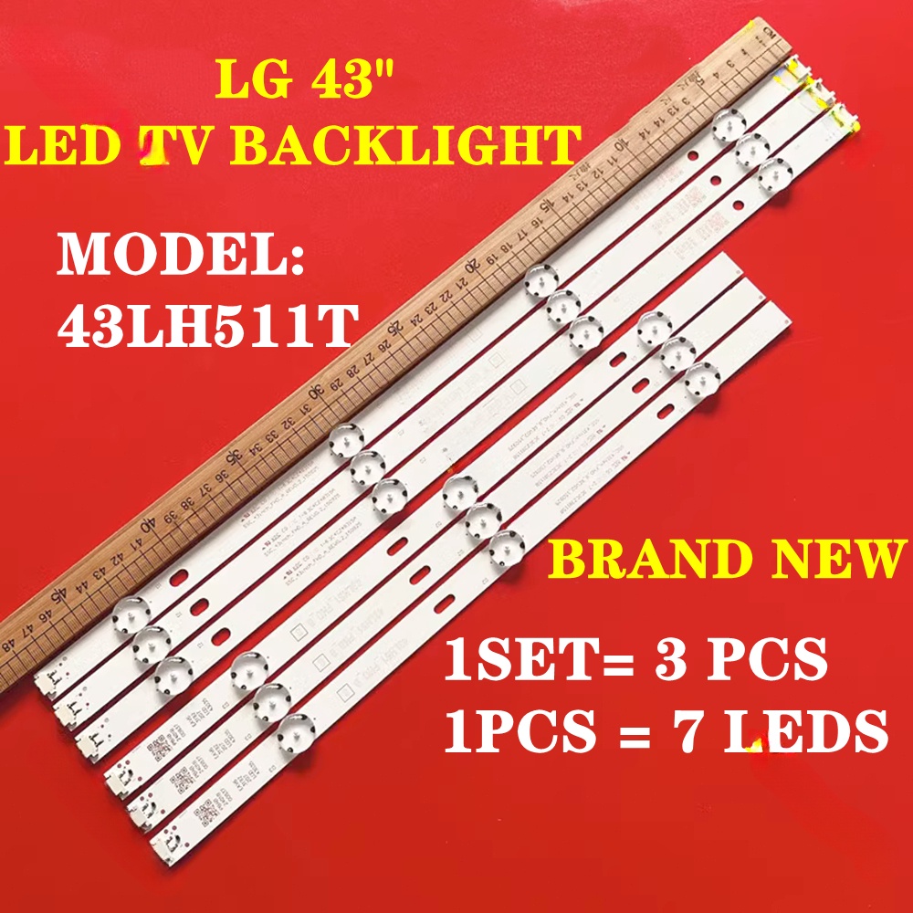ใหม่ LED TV backlight 43lh511t LG 43 นิ้ว LG 43 นิ้ว 43lh511 1 ชุด