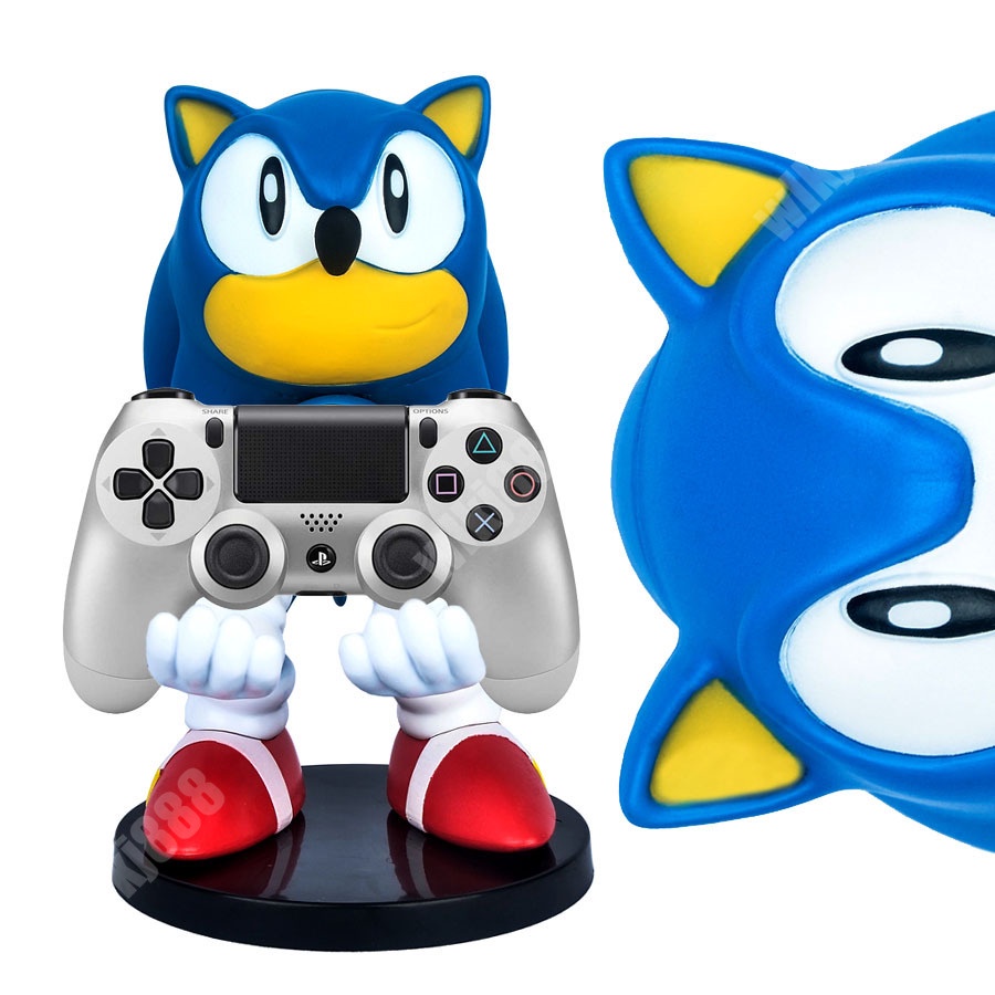 โมเดลฟิกเกอร์ Super Sonic The Hedgehog ด้ามจับโทรศัพท์มือถือ ของเล่น สําหรับตกแต่งเค้ก