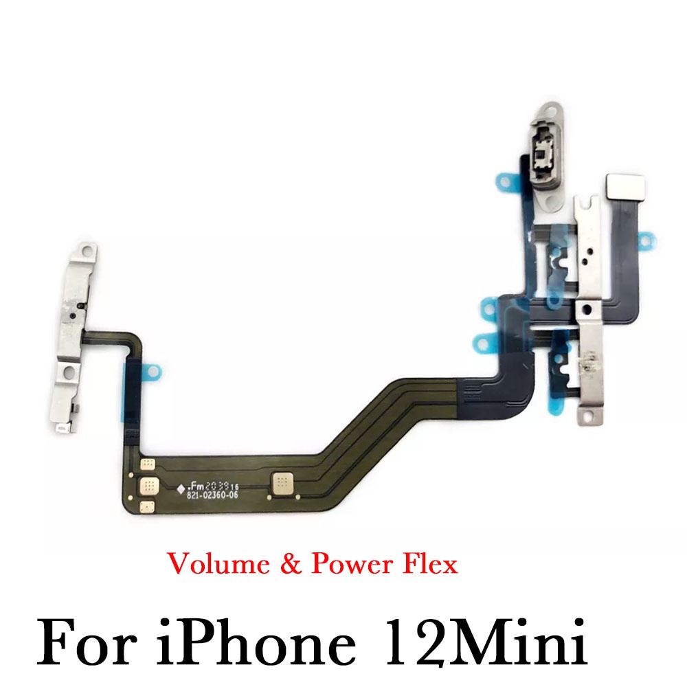 ปุ่มปรับระดับเสียง พร้อมสายเคเบิลสวิตช์เสียงเงียบ แบบเปลี่ยน สําหรับ iPhone X XR XS 11 12 Mini Pro Max - รูปที่ 6