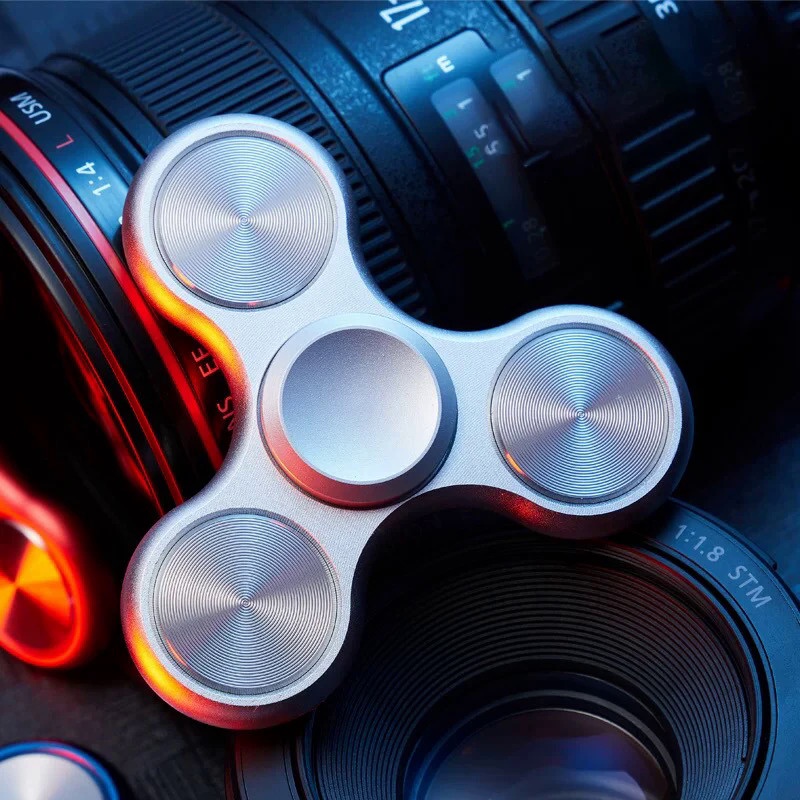 ของเล่น Hand Spinner EDC Heptagonal โลหะผสมอลูมิเนียม ช่วยบรรเทาความเครียด สําหรับเด็กออทิสติก