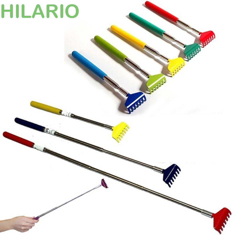 Hilario ที่ขูดหลัง ด้ามจับสเตนเลส แบบนิ่ม บรรเทาอาการคัน อาการคัน สําหรับผู้สูงอายุ