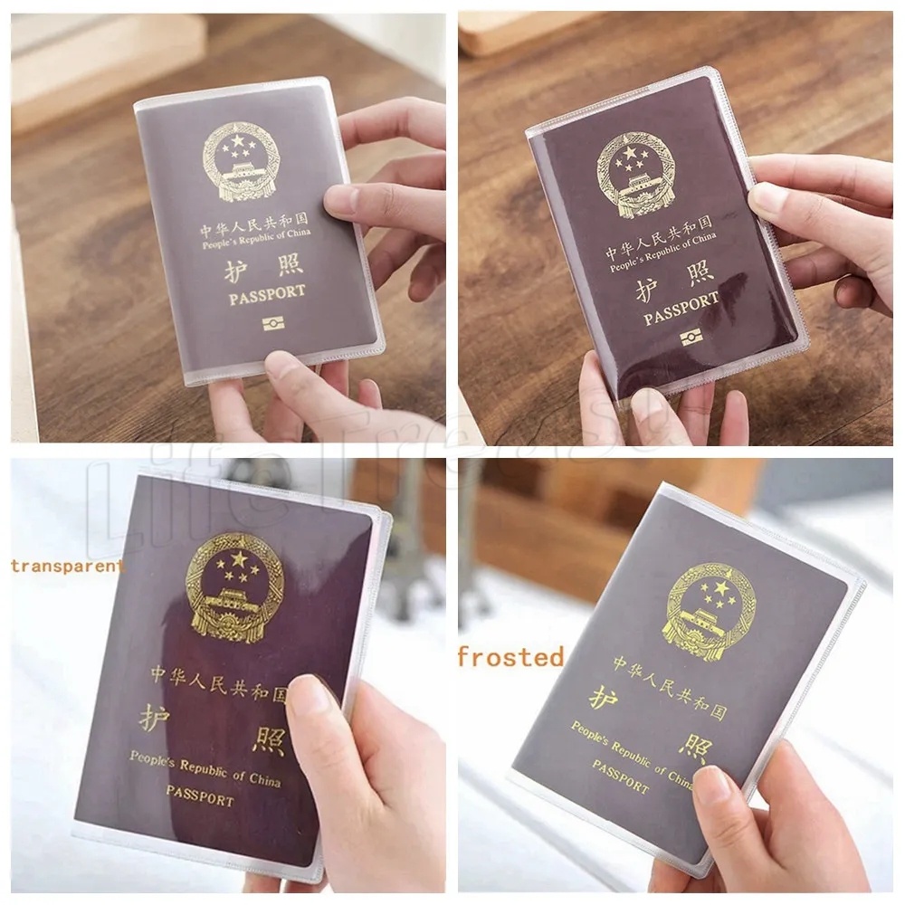กระเป๋าสตางค์ PVC ใส กันน้ํา สําหรับใส่หนังสือเดินทาง บัตรประชาชน บัตรเครดิต บัตรประจําตัวประชาชน
