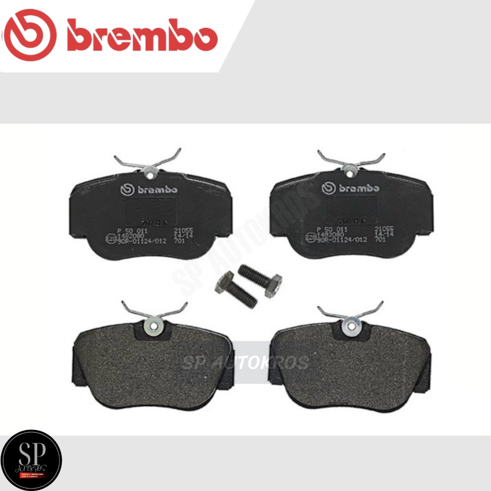 BREMBO ผ้าดิสเบรคหน้า BENZ W201 190E (1.8 2.0) 90-> P50 011B