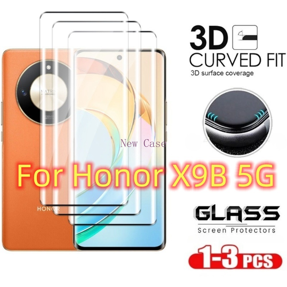 1-3 ชิ้นเต็มโค้ง Lite ป้องกันหน้าจอกระจกนิรภัยสําหรับ Honor X9B X9C สมาร์ท X 9B X9A HonorX9c HonorX9