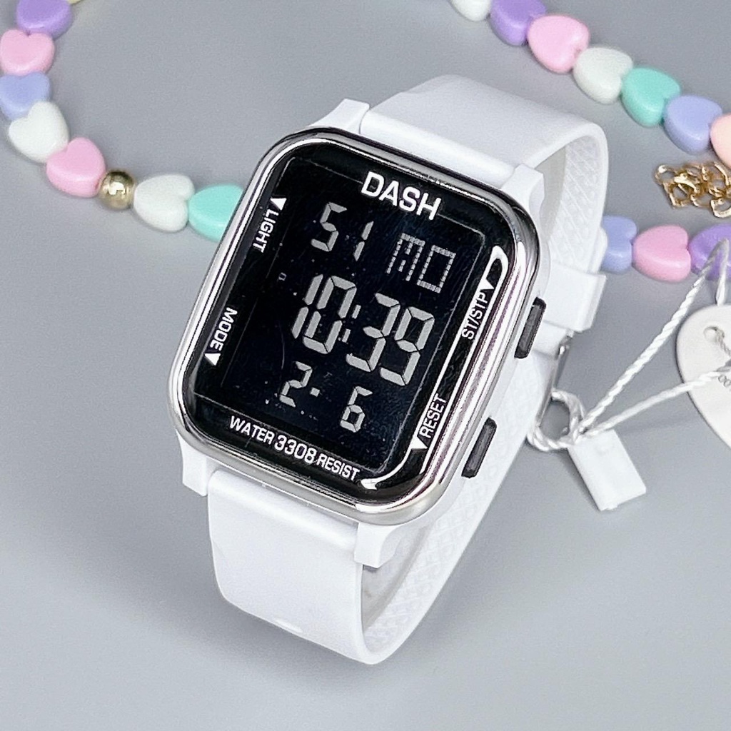 นาฬิกาข้อมือดิจิทัล หน้าจอ LED กันน้ํา กันกระแทก หลากสี สําหรับผู้หญิง