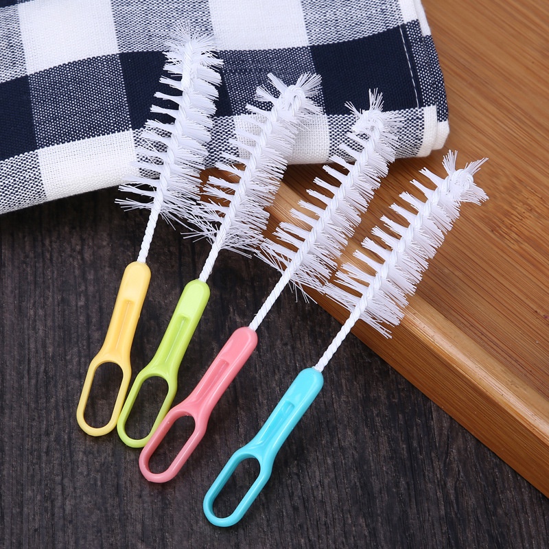 1ชิ้น 婴儿洗用品奶 ปาก ปากแปรง 奶 瓶奶清嘴洁刷 Baby Feeding หัวนมฟองน้ําแปรง (ประเภทผู้ถือแหวน)