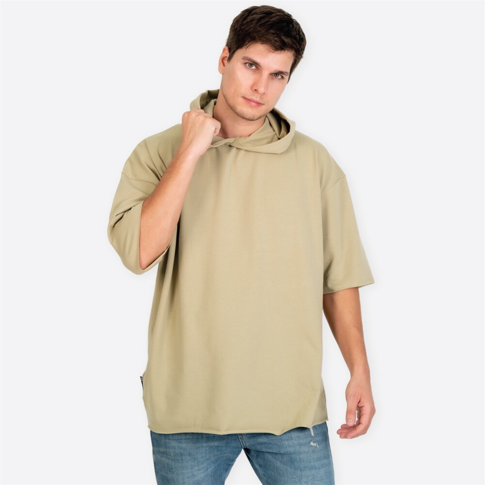 Humble Hustler เสื้อฮู้ดผู้ชาย เสื้อกันหนาวแฟชั่น เสื้อฮู้ดดี้แขนสั้น - HH Recon hoodies (short slee