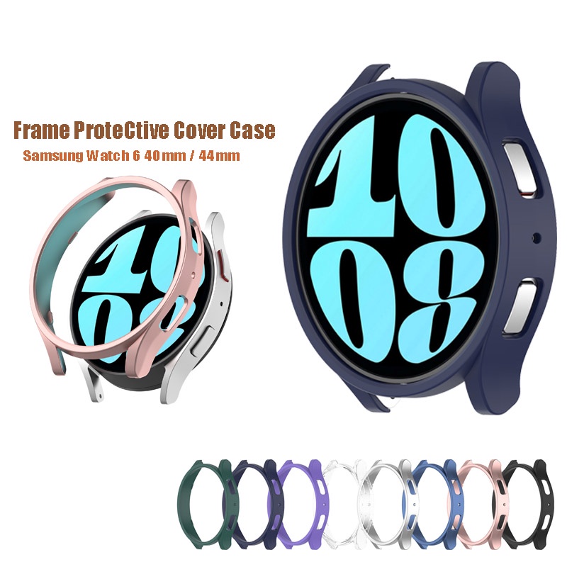 สําหรับ Samsung Galaxy Watch 6 40 มม. 44 มม. เคส PC แบบแข็ง ป้องกัน กันชน กรอบป้องกัน