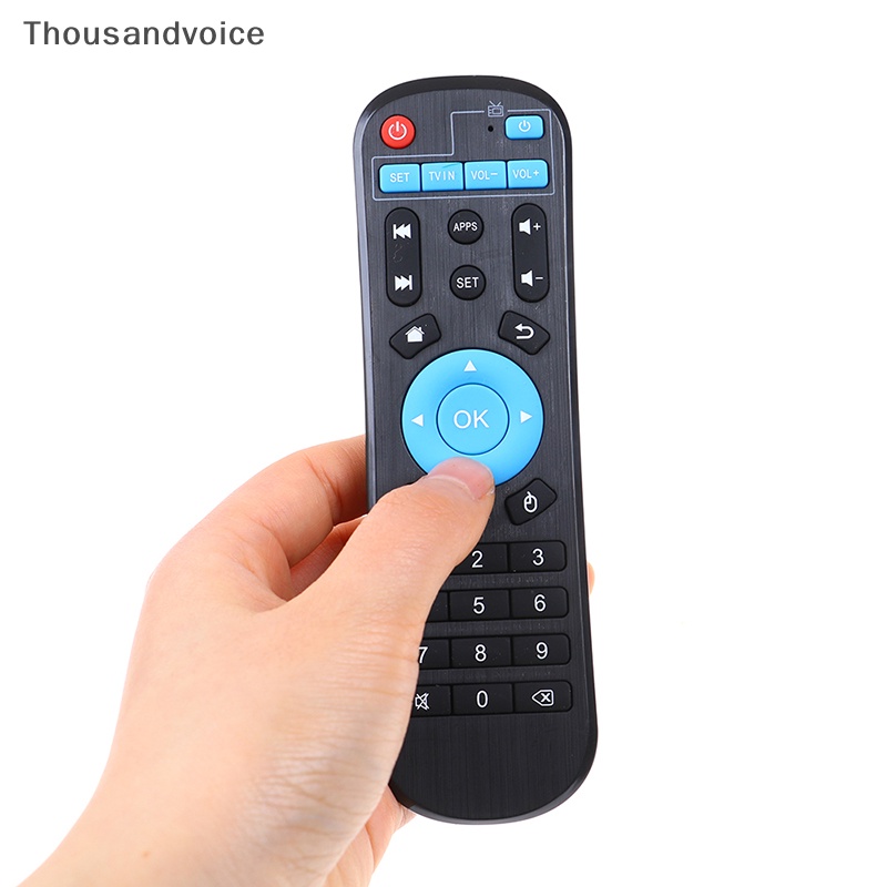 [Thousandvoice] รีโมตคอนโทรล สําหรับกล่องทีวี Android H96 MAX X88 TX6 HK1 T95X TX3 X96 [Preferred]