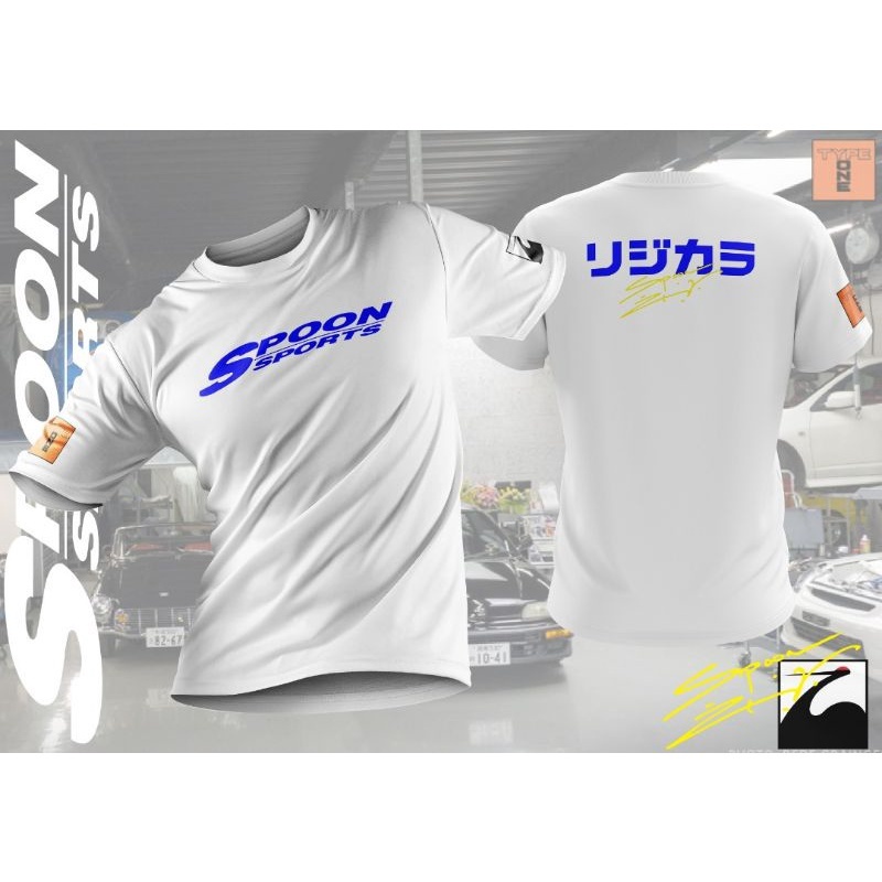 เสื้อยืดลําลอง แขนสั้น พิมพ์ลาย SPOON SPORTS 3D ทรงหลวม แฟชั่นฤดูร้อน สําหรับผู้ชาย 2023 ผ้าฝ้ายแท้