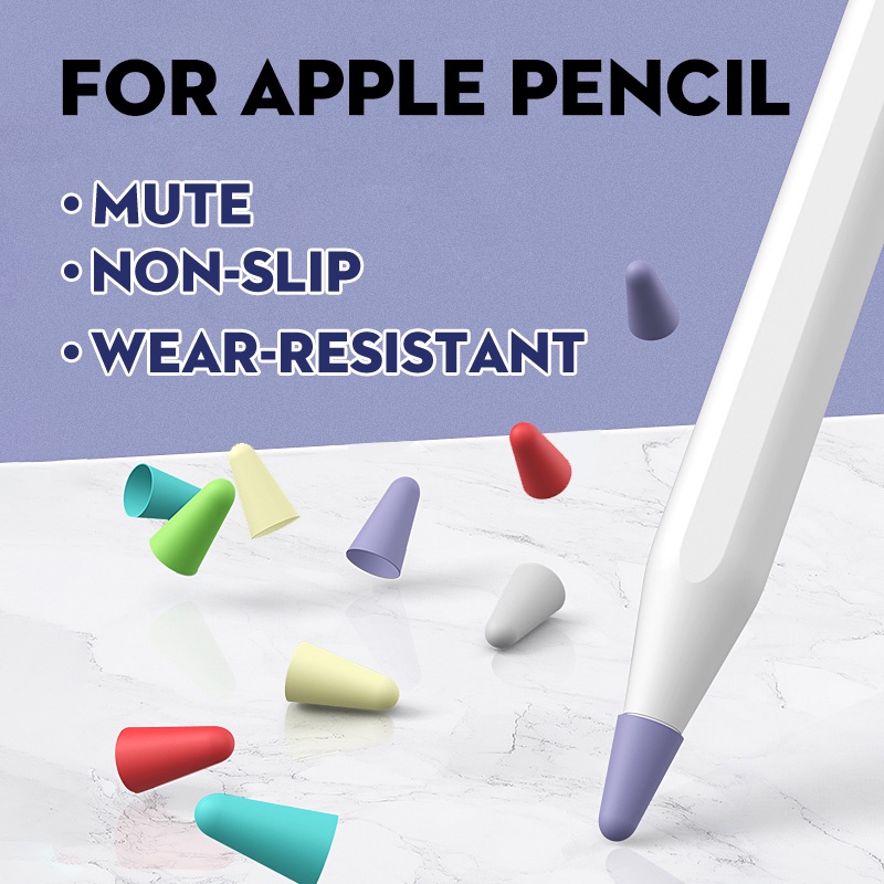 ปลายปากกา Ipad Stylus Apple Pencil Gen 1/2 ตัวป้องกัน กันลื่น ซิลิโคน ป้องกัน
