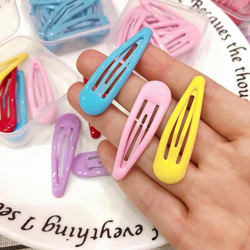 กิ๊บติดผม รูปหยดน้ํามัน สีแคนดี้ สําหรับเด็กผู้หญิง