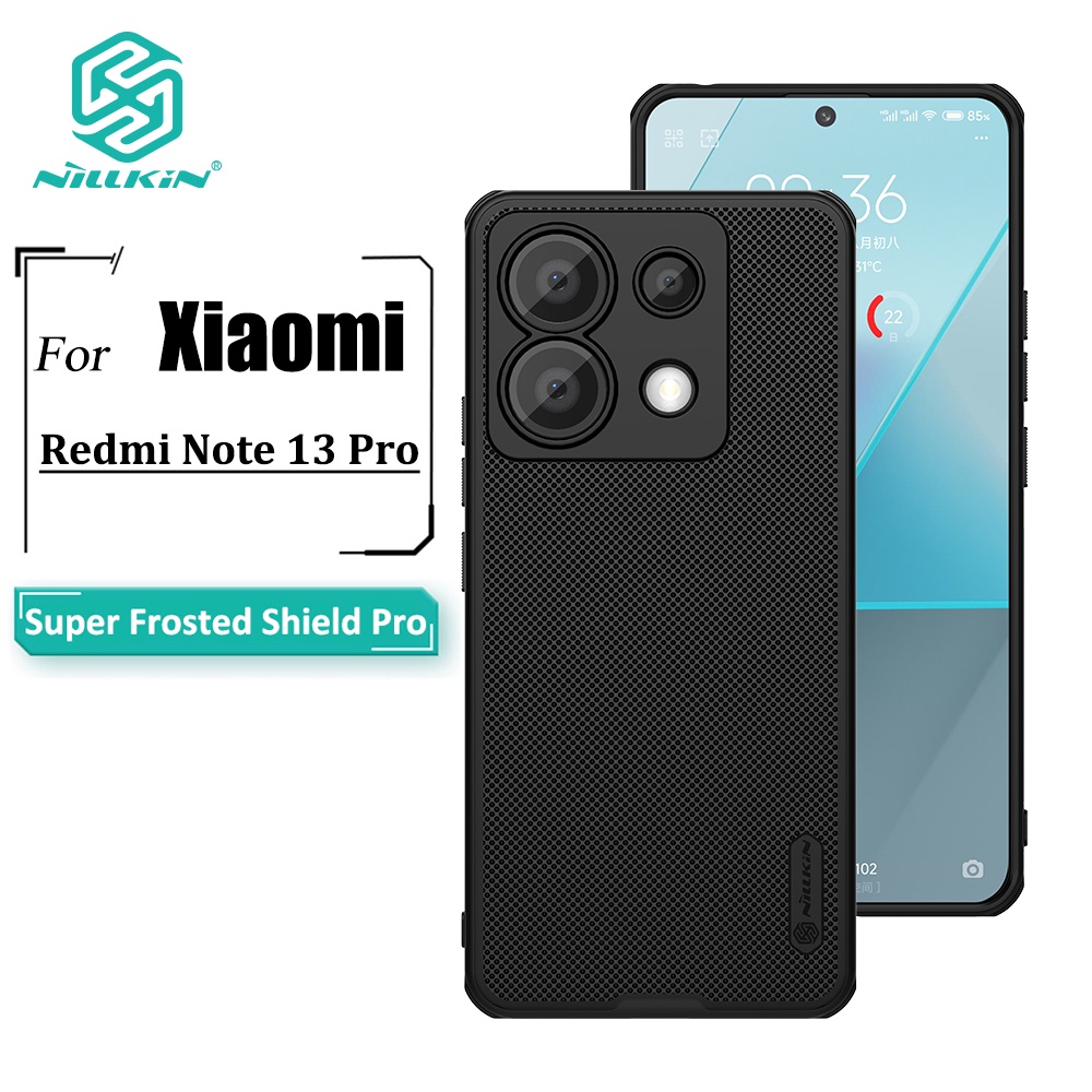 Nillkin Super Frosted Shield Pro เคส สําหรับ Redmi Note 13 Pro 5G เคสโทรศัพท์ บางพิเศษ เคลือบด้าน TPU + PC ป้องกันลายนิ้วมือ กันกระแทก เคสด้านหลัง