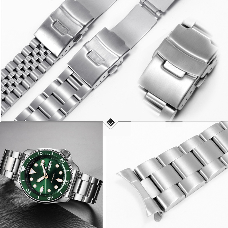 สายนาฬิกาข้อมือสเตนเลส 18 19 21 23 24 25 26 มม. สําหรับ Seiko Jubilee Oyster 20 มม. 22 มม.