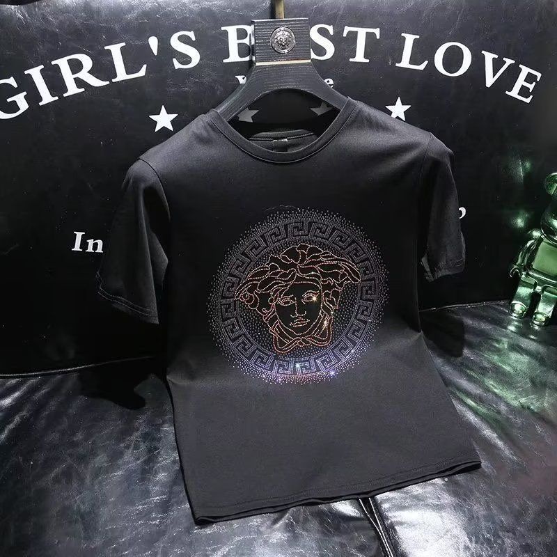 เสื้อยืดแขนสั้นผู้ชาย Hot Diamond Shiny Medu DIA ผ้าฝ้ายระบายอากาศ Touch Cool Boy Top