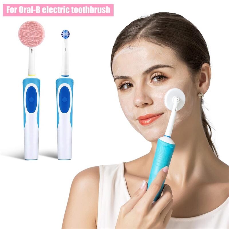 หัวแปรงทําความสะอาดผิวหน ้ าเหมาะสําหรับแปรงสีฟันไฟฟ ้ า Oral B Handle แปรงทําความสะอาดผิวหน ้ า