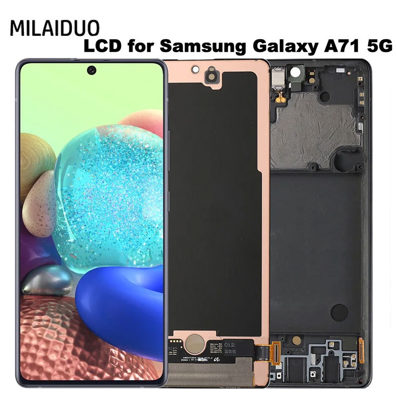 อะไหล่หน้าจอสัมผัส AMOLED TFT LCD 6.7 นิ้ว สําหรับ Samsung Galaxy A716 A71 5G Display A716U SM-A716B DS SM-A7156 DSN