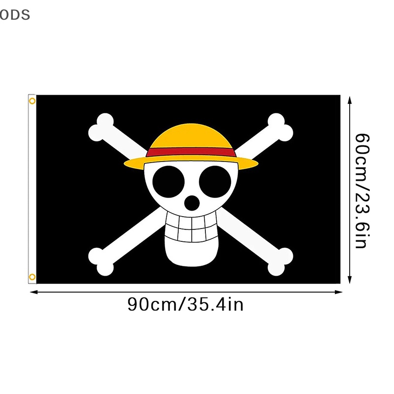 ODS SKY FLAG Pirate Monkey D. ธงลูฟี่ 60*90 ซม. โพลีเอสเตอร์หมวกฟางโจรสลัดทรัมเป็ตแบนเนอร์ธงตกแต่งบ้าน OD ราคา ถูกที่สุด ดีลบีเคเค แกลเลอรีภาพที่ 6