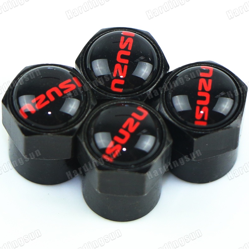 ฝาครอบวาล์วลมยางรถยนต์ สําหรับ ISUZU Mu-X D-MAX NPR Reach Van NQR NRR FTR NPR ELF FORWARD Etc. 4 ชิ้น ต่อชุด