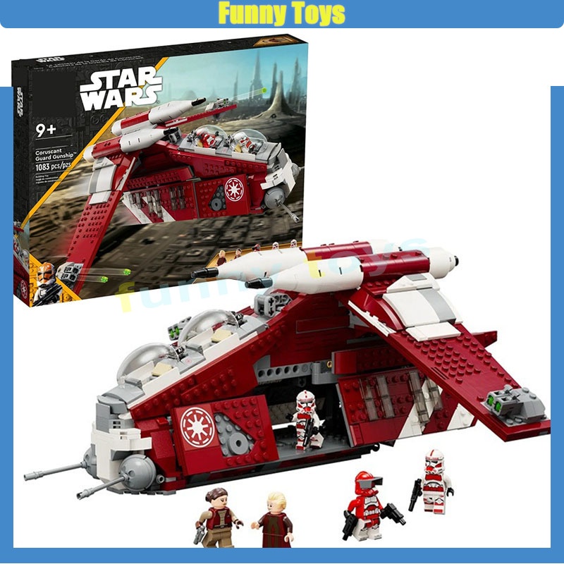 ของเล่นตัวต่อ Star Wars Series 75354 Coruscant Guard Gunship เสริมการศึกษา สําหรับเด็ก ผู้ใหญ่ เด็กผ
