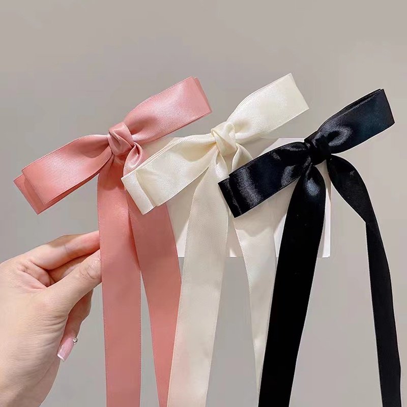 ในไทย✨ยาวพิเศษโบว์โบว์ริบบิ้นกิ๊บผมฝรั่งเศสกิ๊บสาวผนัง Niche High End Headwear-Move ราคา ถูกที่สุด ดีลบีเคเค แกลเลอรีภาพที่ 9
