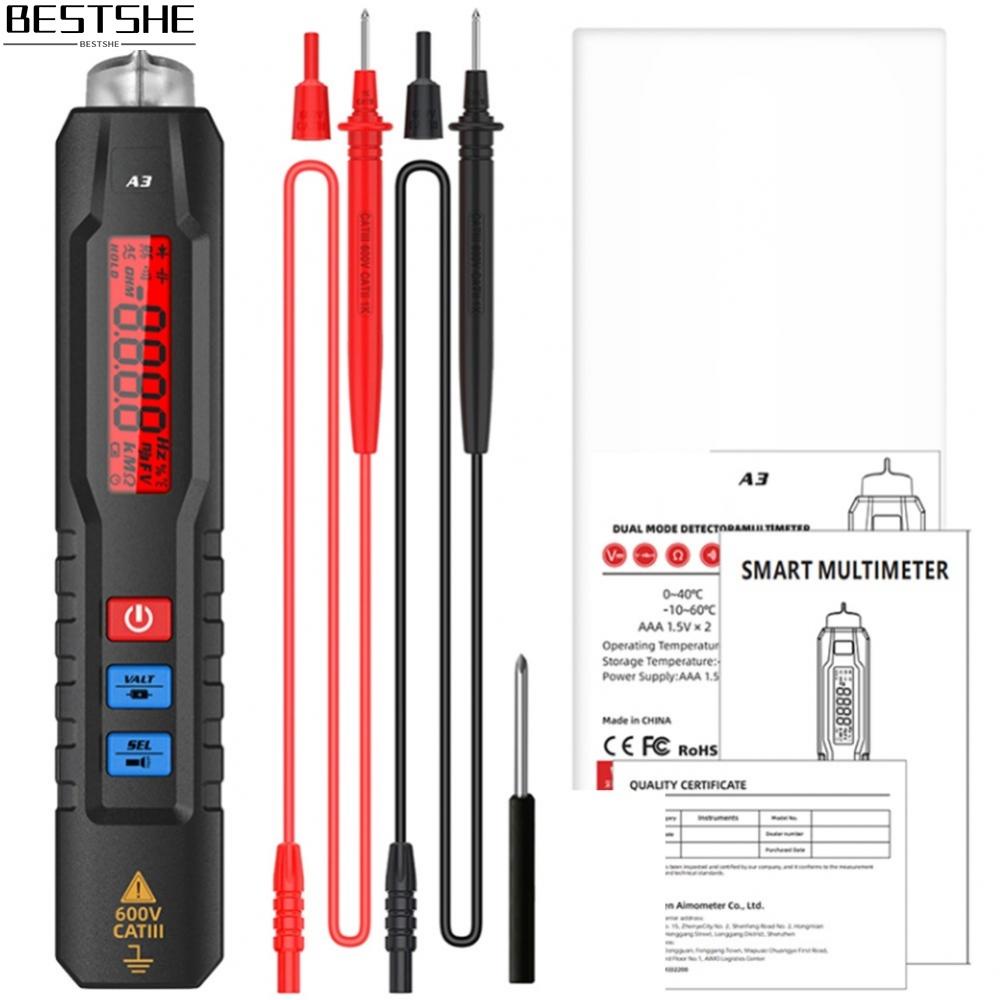 BESTSHE-Convenient Pen Type Voltage Tester Multimeter with Non Contact Voltage Detection