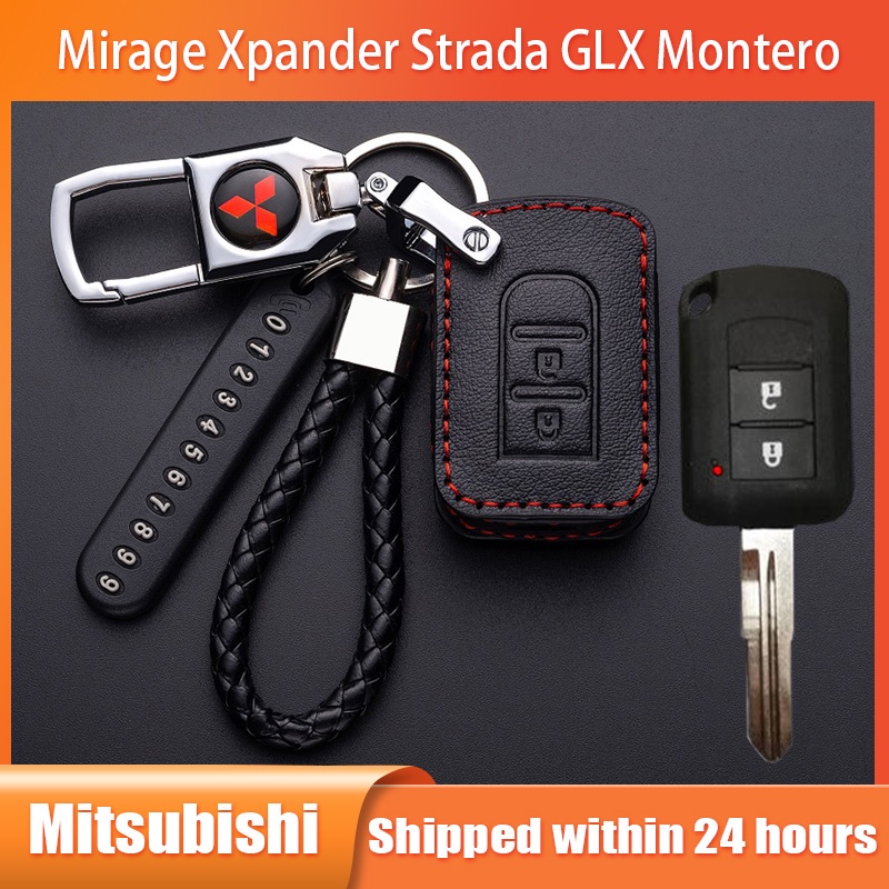 ปลอกกุญแจ For Mitsubishi Montero Mirage Xpander Strada GLX พวงกุญแจรถยนต์