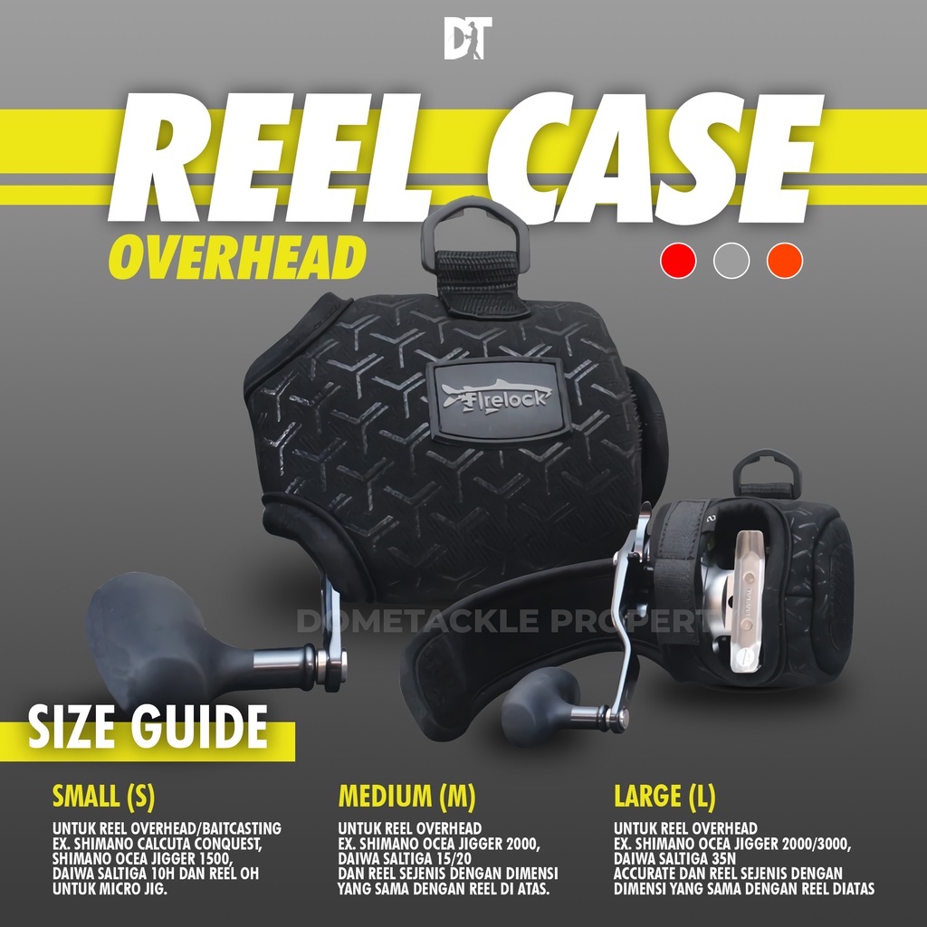 REEL CASE BC OH SPINNING FIRELOCK | BAITCASTING OVERHEAD SPINNING REEL COVER REEL BAG ขนาด SML