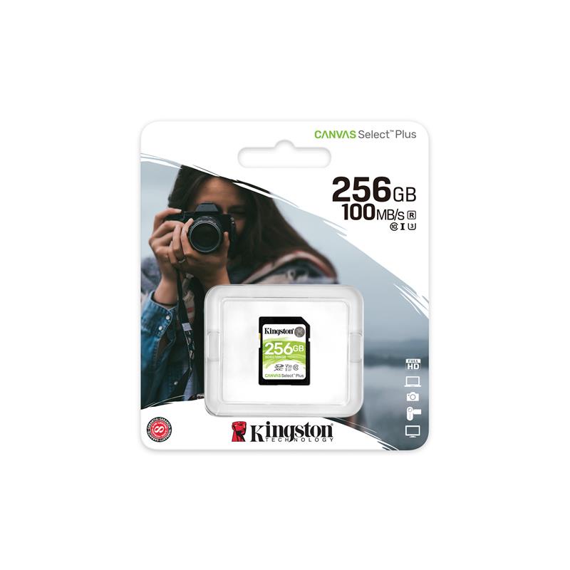 Kingston SD Card 256GB รุ่น Canvas Select Plus SDS2