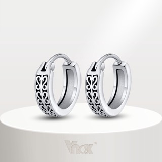 Vnox ต่างหูสเตนเลส ทรงกลม ไม่ซีดจาง ป้องกันอาการแพ้ สไตล์พัง…