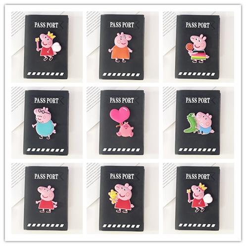 Piglet Peppa George Passport Cover Passport Holder Passport Protective Case