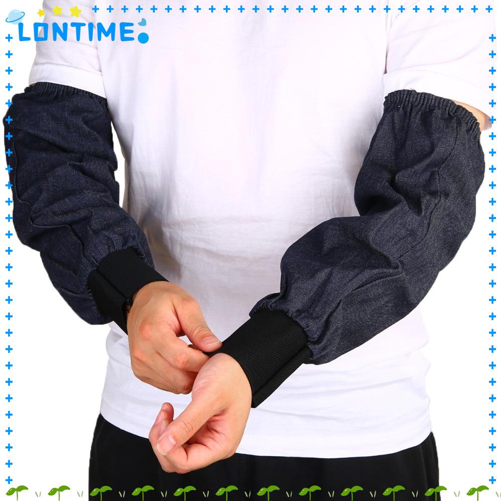 Lontime ปลอกแขน ผ้ายีน แบบหนา กันลวก ทนความร้อน ทนทาน สําหรับงานเชื่อม