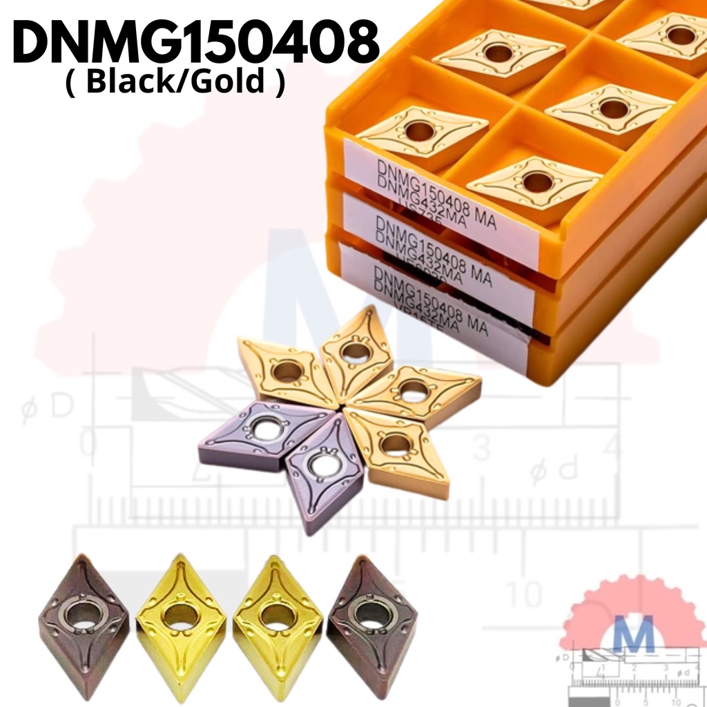 Mata Dnmg 1504 ดอกสิ่วเครื่องกลึง DNMG15 0408 คาร์ไบด์ DNMG15 ใหม่