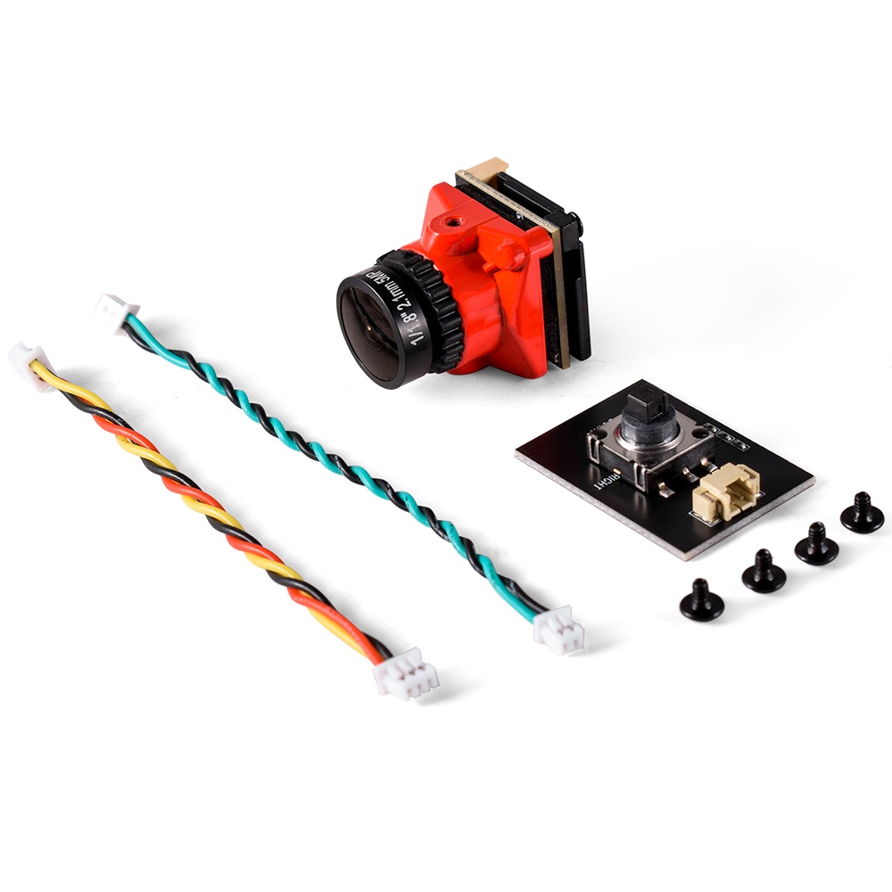 9imod FPV กล้อง 1800TVL 5MP 2.1 มม. 1/8 นิ้ว เซนเซอร์แสงดาว สําหรับโดรนแข่งขัน RC FPV