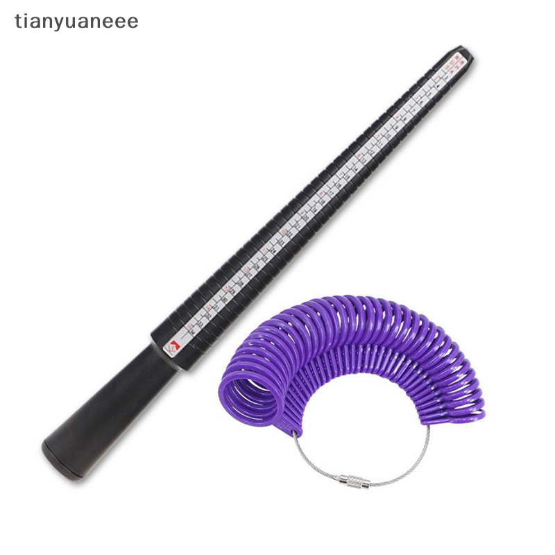 Tianyuaneee ชุดเกจวัดขนาดแหวน แบบพลาสติก DIY