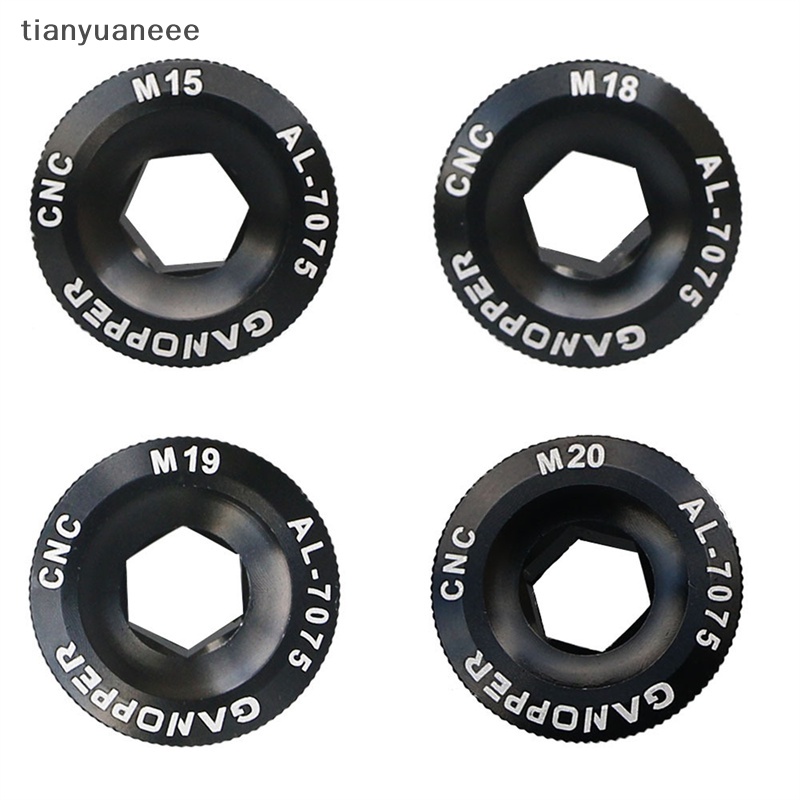 Tianyuaneee ฝาครอบสกรูกะโหลกจักรยาน อะลูมิเนียมอัลลอย M15 -M20 สําหรับจักรยานเสือภูเขา