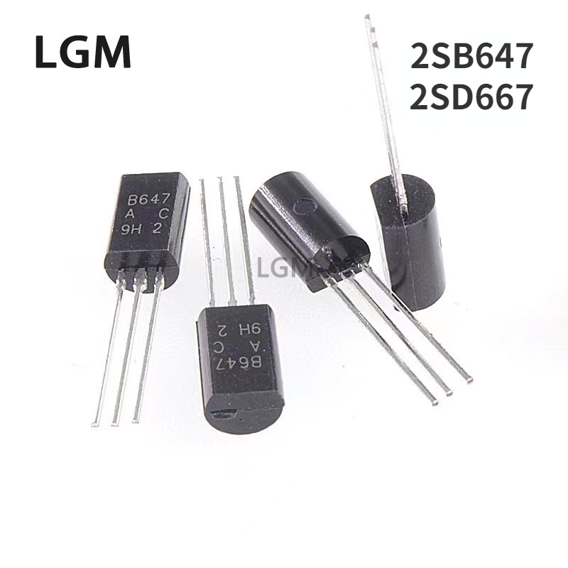 100/50 ชิ้น 2SB647 2SD667 TO-92L B647 D667 ทรานซิสเตอร์การจับคู่ Triode ใหม่