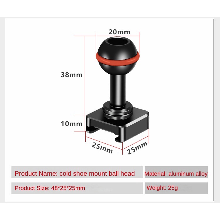 Feichao แขนเมจิก แบบหัวบอลคู่ พร้อมเมาท์แคลมป์ NATO สกรู 1/4 20 มม. สําหรับกล้อง DSLR กรงไฟ มอนิเตอร์ ไมโครโฟน - รูปที่ 6