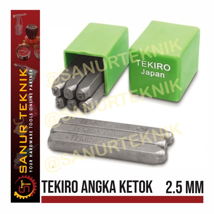 TEKIRO Number Punch / Knock Number / Knock Number 2.5mm 2.5 mm