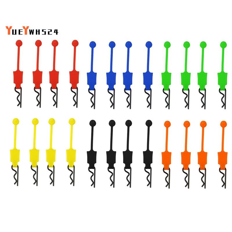 『yueywh524』คลิปล็อกตัวถังรถยนต์ แบบยาง สําหรับ 1/10 ARRMA Senton Granite Typhon Traxxas Slash UDR 4 ชิ้น