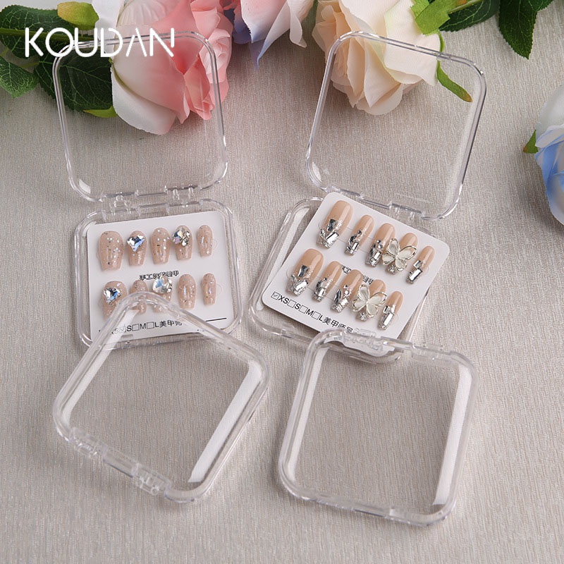 Koudan กล่องเก็บเล็บปลอม เครื่องมือทําเล็บ แบ่งช่อง