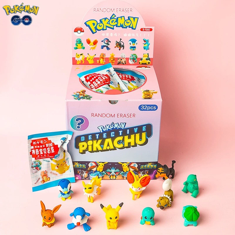 10/5/2 ชิ้น โปเกมอน สุ่มยางลบ กล่องปริศนา DIY ประกอบยางลบ ปิกาจู Charmander เครื่องเขียนนักเรียน ตุ๊กตา ของเล่นเด็ก ของขวัญ thumbnail 5
