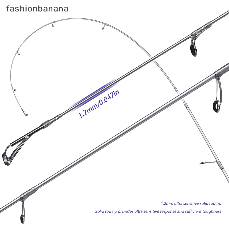 [fashionbanana] คันเบ็ดตกปลาคาร์บอน UL 1.65 ม. 1.8 ม. 2 ส่วน น้ําหนักเบา