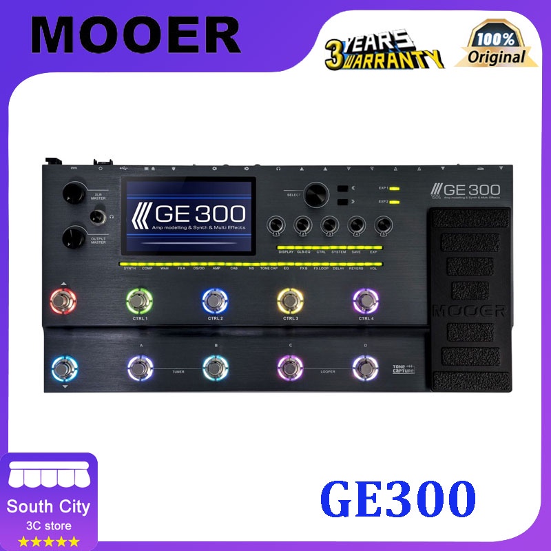 Mooer GE300 แป้นเหยียบเอฟเฟคกีตาร์ หลายเอฟเฟค (GE-300 / GE 300)