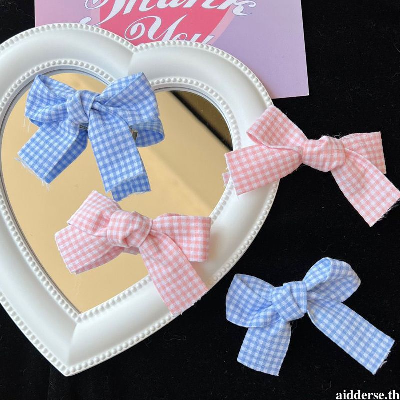 กิ๊บโบว์น่ารัก ลายสก๊อตสีแดง สไตล์สาวเวียด ราคา/ชิ้น 2024