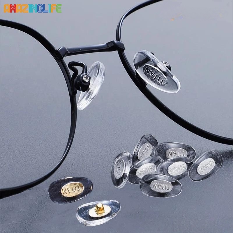แผ่นซิลิโคน PVC ใส แบบนิ่ม กันลื่น ที่ทนทาน สําหรับรองจมูกแว่นตา