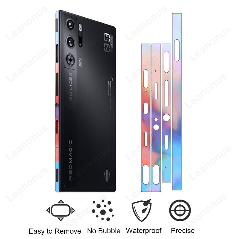 ไทเทเนียมสีด้านข้างสําหรับ Nubia Red Magic 8 8S 9 9S 10 10S 11 Pro Decal ผิว, กรอบป้องกันหน้าจอห่อ, Redmagic Border ฟิล์มสติกเกอร์ - รูปที่ 2