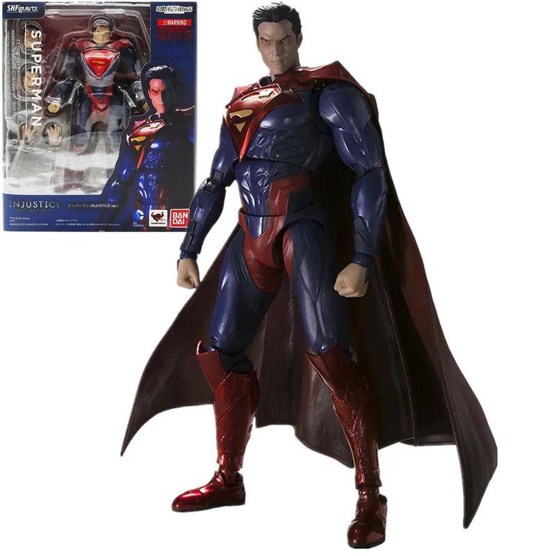Bandai โมเดลฟิกเกอร์ Justice League Superman ขนาด 18 ซม.